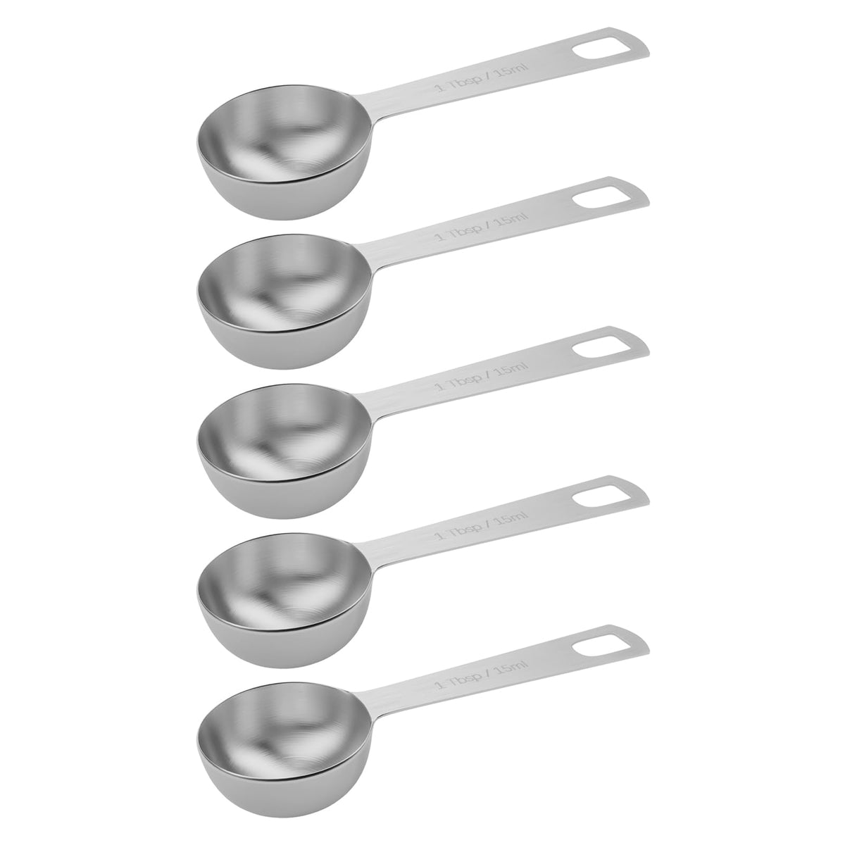 5PCS 1tsp(1/3tbsp, 5ml) Measuring Spoon, Stainless Steel Teaspoon