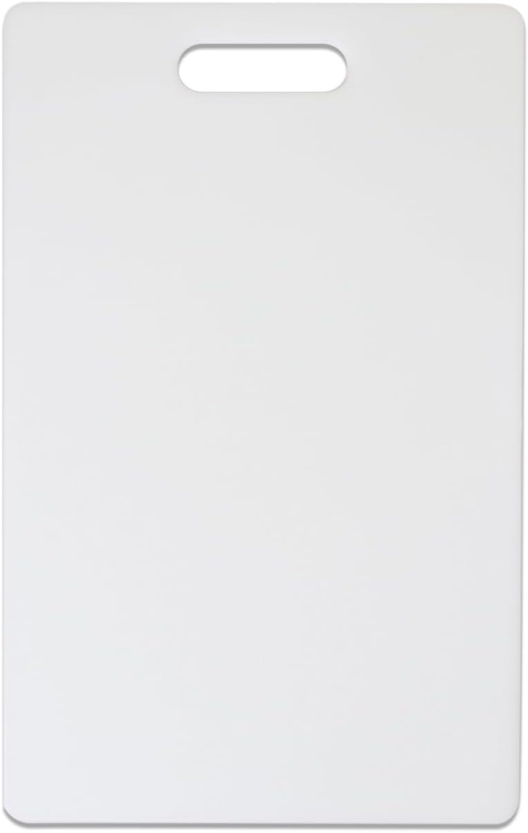 Dexas NSF Polysafe Cutting Board with Handle, 8.5 by 11 inches, White