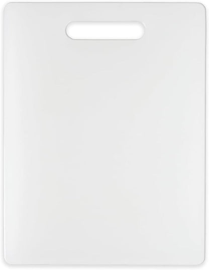 Dexas NSF Polysafe Cutting Board with Handle, 8.5 by 11 inches, White
