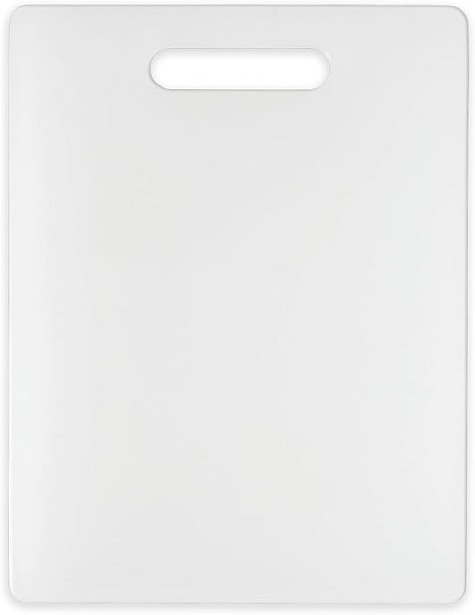 Dexas NSF Polysafe Cutting Board with Handle, 8.5 by 11 inches, White