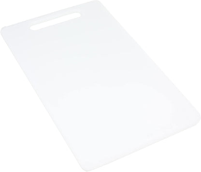 Chef Craft Basic Solid Plastic Cutting Board, 13 x 8 inch, White