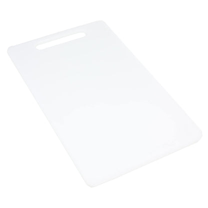 Chef Craft Basic Solid Plastic Cutting Board, 13 x 8 inch, White