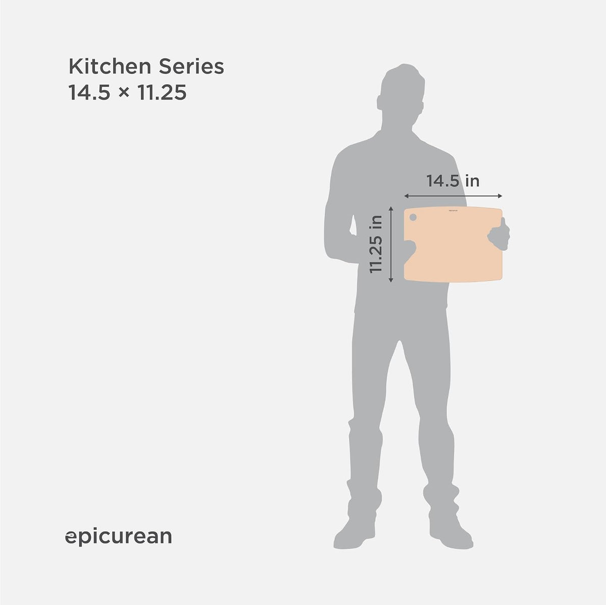 Epicurean Kitchen Series Cutting Board, 14.5 x 11.25 Inch, Natural