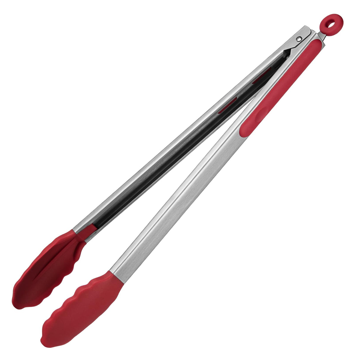 U-Taste Kitchen Tong for Cooking, 600ºF Heat-Resistant Silicone, 9in/Red