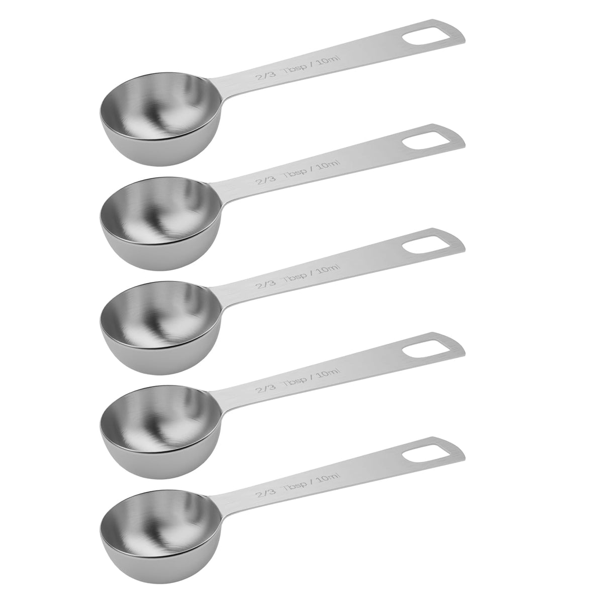 5PCS 1tsp(1/3tbsp, 5ml) Measuring Spoon, Stainless Steel Teaspoon
