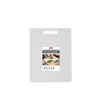 Dexas NSF Polysafe Cutting Board with Handle, 8.5 by 11 inches, White