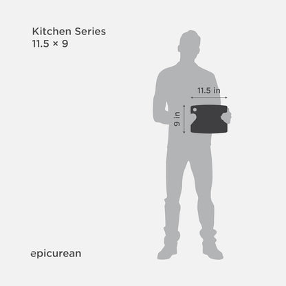 Epicurean Kitchen Series 11.5x9 Cutting Board, Composite, USA Made, Slate