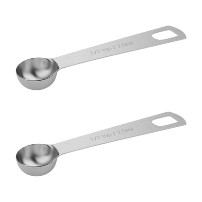 5PCS 1tsp(1/3tbsp, 5ml) Measuring Spoon, Stainless Steel Teaspoon