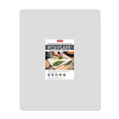 Dexas NSF Polysafe Cutting Board with Handle, 8.5 by 11 inches, White