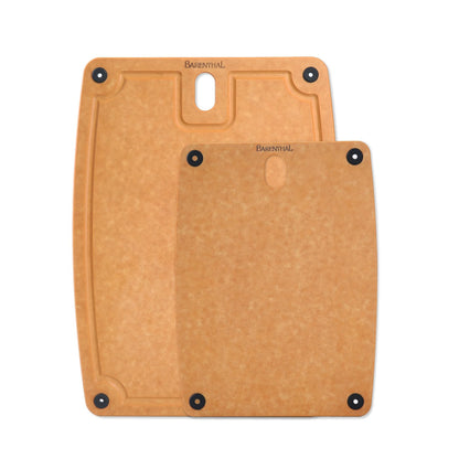 Cutting Boards for Kitchen Dishwasher Safe Eco-Friendly Composite Cutting Board Set of 2, Reversible Chopping Board with Handles & Juice Grooves, Small & Large Cutting Board for Countertop