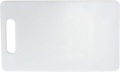 Chef Craft Basic Solid Plastic Cutting Board, 13 x 8 inch, White