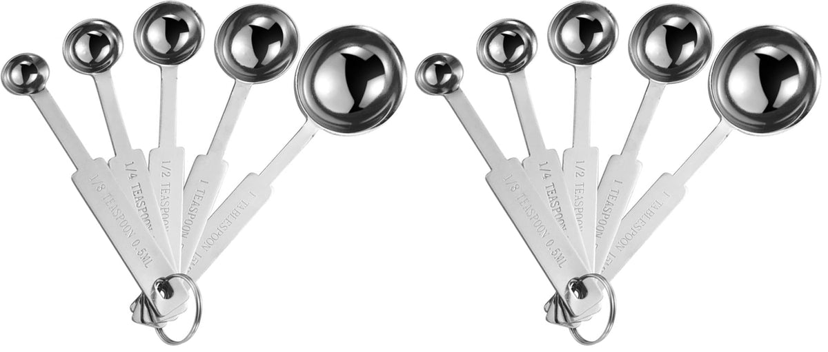 5PCS OstWony Measuring Spoons Set, Includes 1/8, 1/4, 1/2, 1 tsp, 1 tbsp