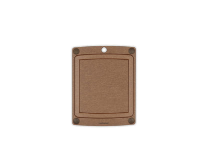 Epicurean All-In-One Cutting Board with Non-Slip Feet and Juice Groove - Non-toxic, Dishwasher Safe, Made in the USA, 10" x 7", Nutmeg