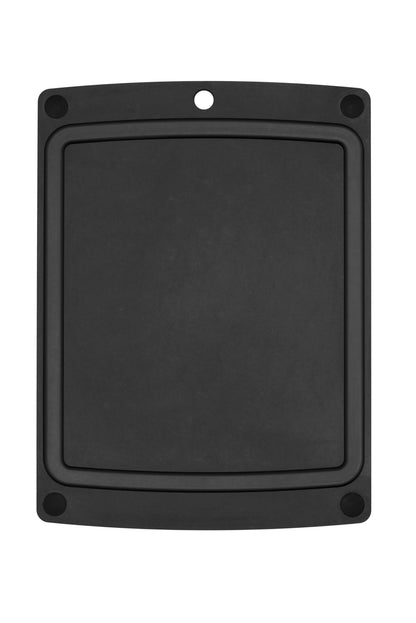 Epicurean All-In-One Cutting Board with Non-Slip Feet and Juice Groove, 11.5" × 9", Natural/Black