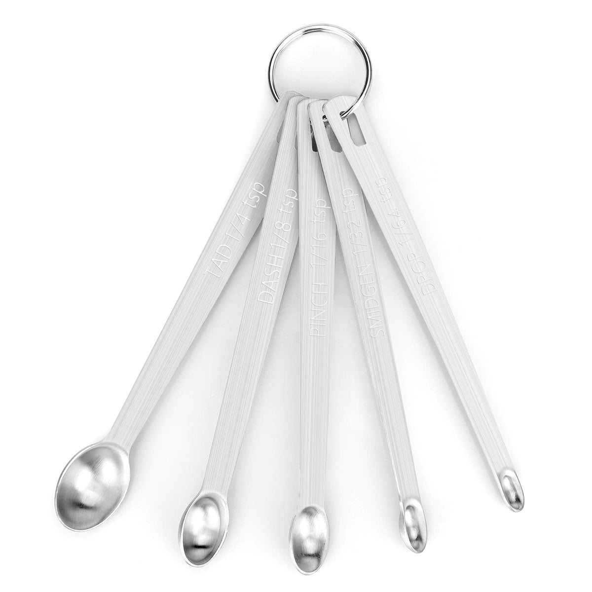 5pcs Measuring Spoon Set, Heavy Duty Stainless Steel