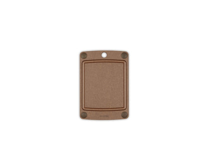 Epicurean All-In-One Cutting Board with Non-Slip Feet and Juice Groove - Non-toxic, Dishwasher Safe, Made in the USA, 10" x 7", Nutmeg