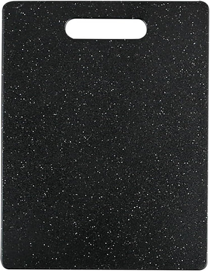 Dexas Superboard Cutting Board with Handle 8.5 x 11 inch Midnight Granite, Compact Kitchen Prep Board, Dishwasher Safe, Non-Porous Poly Surface, Made in USA