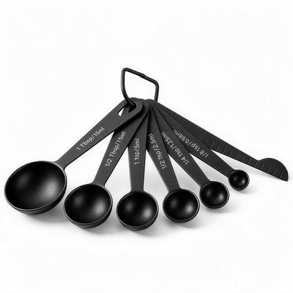 Bopei 7-Piece Measuring Spoons Set, 18/8 Stainless Steel, Rose Gold