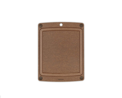 Epicurean All-In-One Cutting Board with Non-Slip Feet and Juice Groove - Non-toxic, Dishwasher Safe, Made in the USA, 10" x 7", Nutmeg