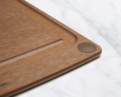 Epicurean All-In-One Cutting Board with Non-Slip Feet and Juice Groove - Non-toxic, Dishwasher Safe, Made in the USA, 10" x 7", Nutmeg