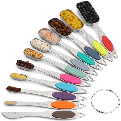 Magnetic Measuring Spoons Set Stainless Steel Magnetic Measuring Spoons