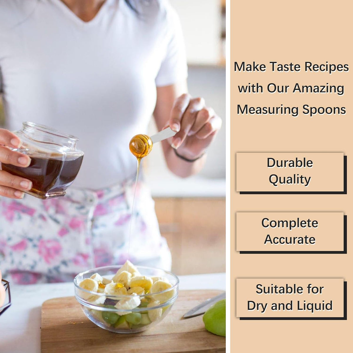 5PCS 1tsp(1/3tbsp, 5ml) Measuring Spoon, Stainless Steel Teaspoon