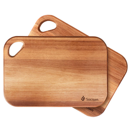 2 Pack Small Bamboo Wood Cutting Board for Kitchen 8.6" x 6" Mini Wooden Charcuterie Boards Lightweight Chopping Board Non Toxic Serving Board Tiny Chef Set Camping Fruit Lemon Sandwich Cheese Board
