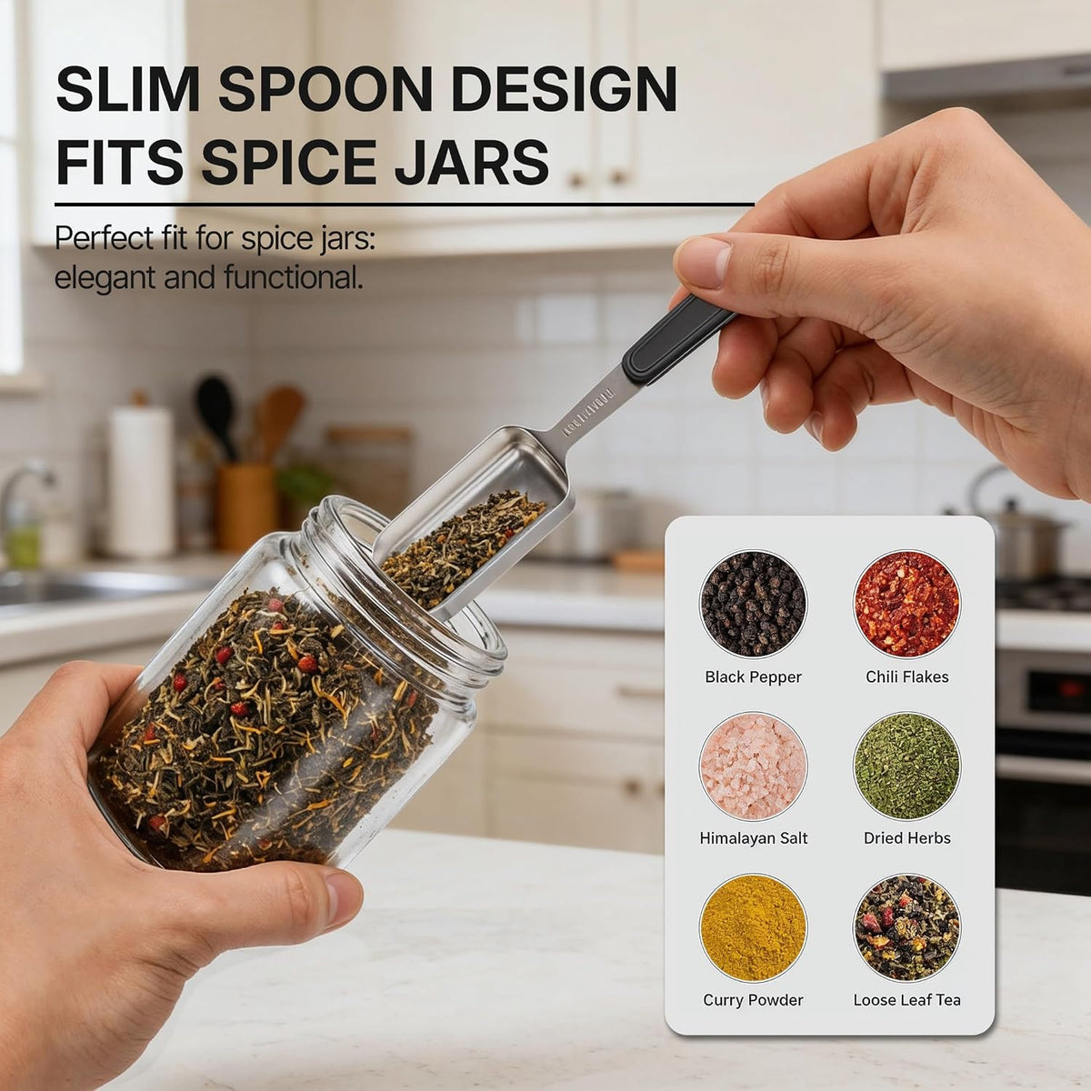 Stainless Steel Magnetic Measuring Cups and Spoons Set, Engraved Markings, Dishwasher Safe